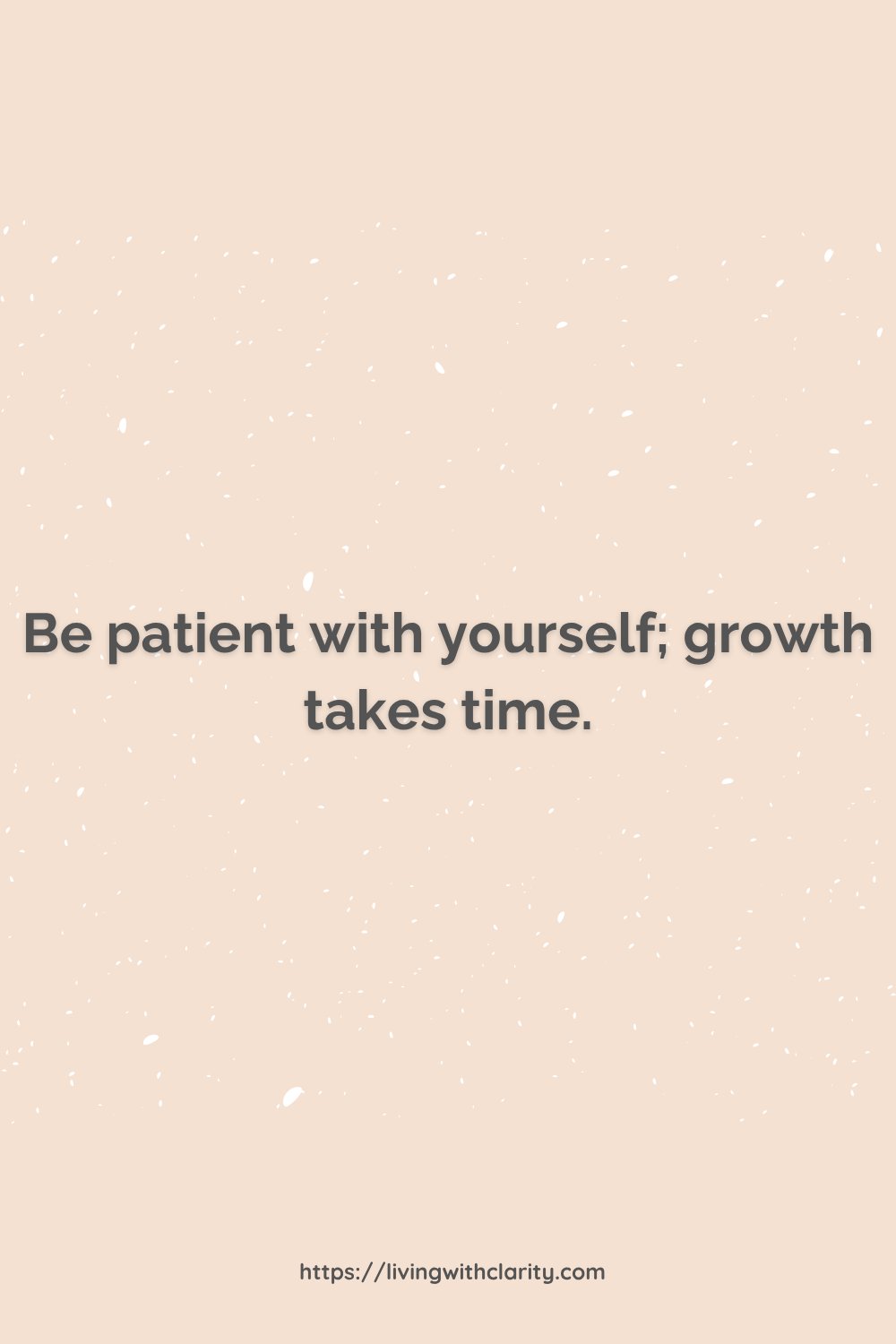 Patience for Growth