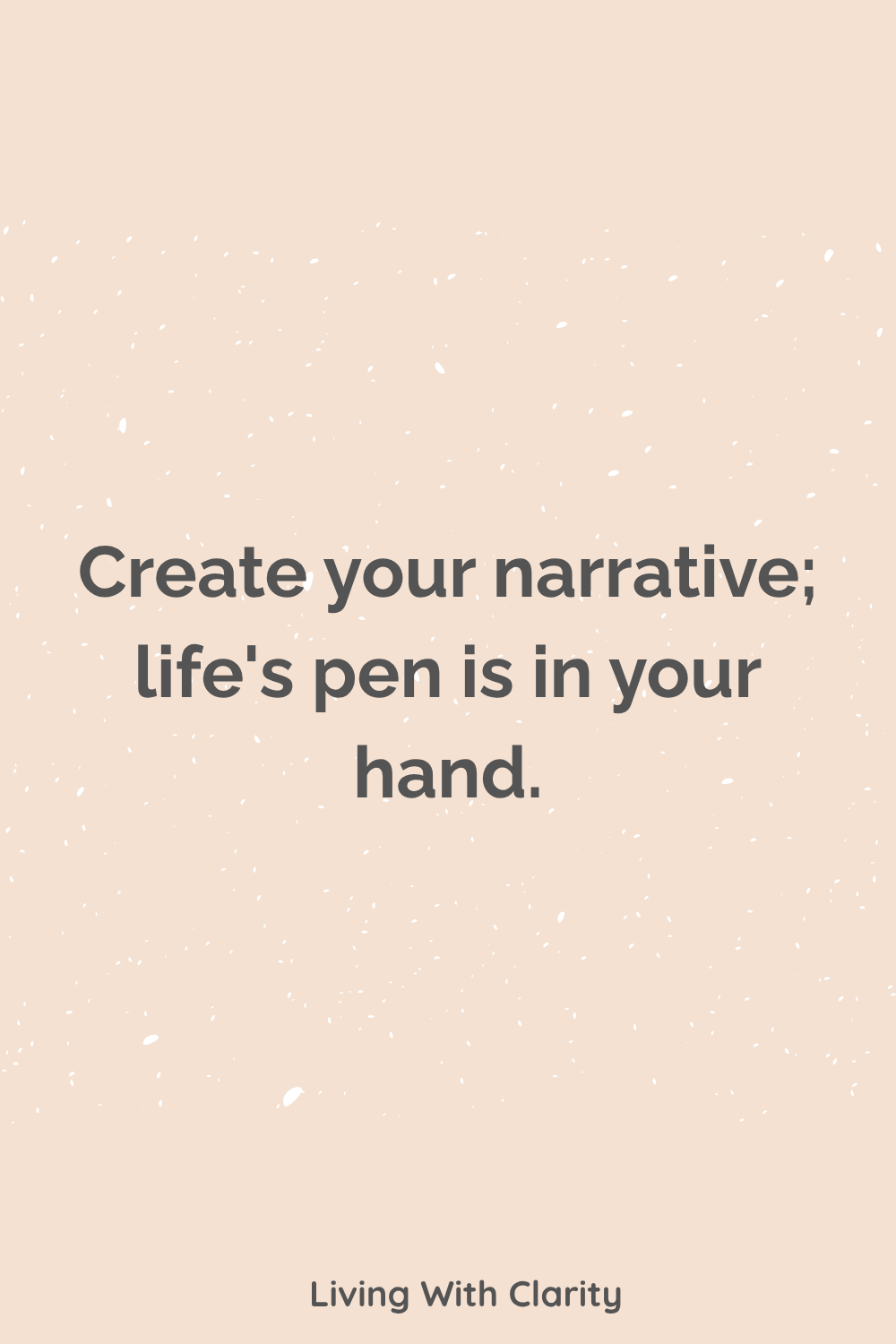 Narrative Pen Reset