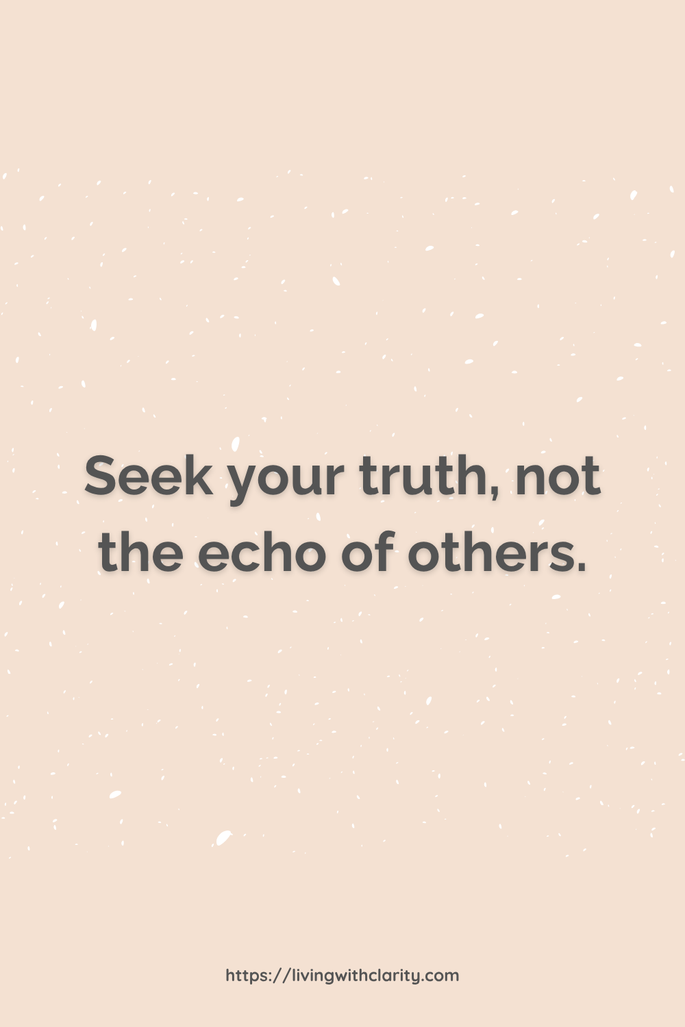 Truth over Validation