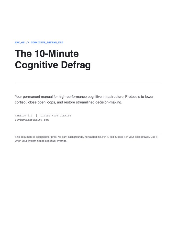 Cognitive Defrag Kits